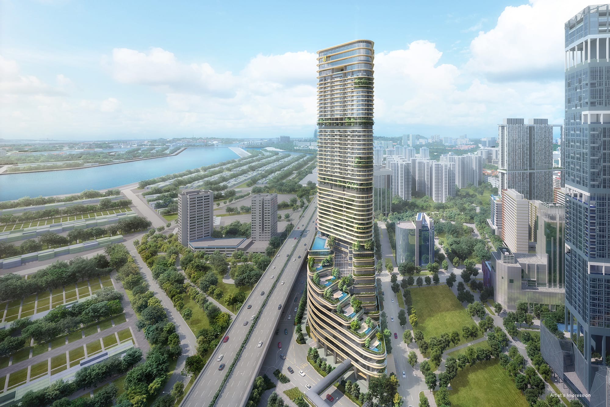 Artist impression of Newport Plaza
